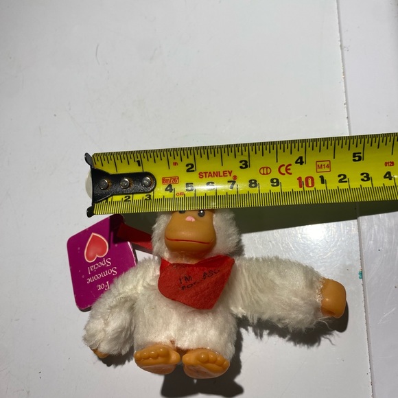 Vintage valentines suction cup rubber and plush ornament - Picture 4 of 7